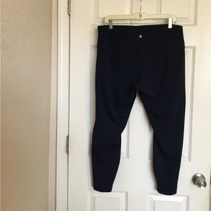 Lululemon blue crop wunder under size 18